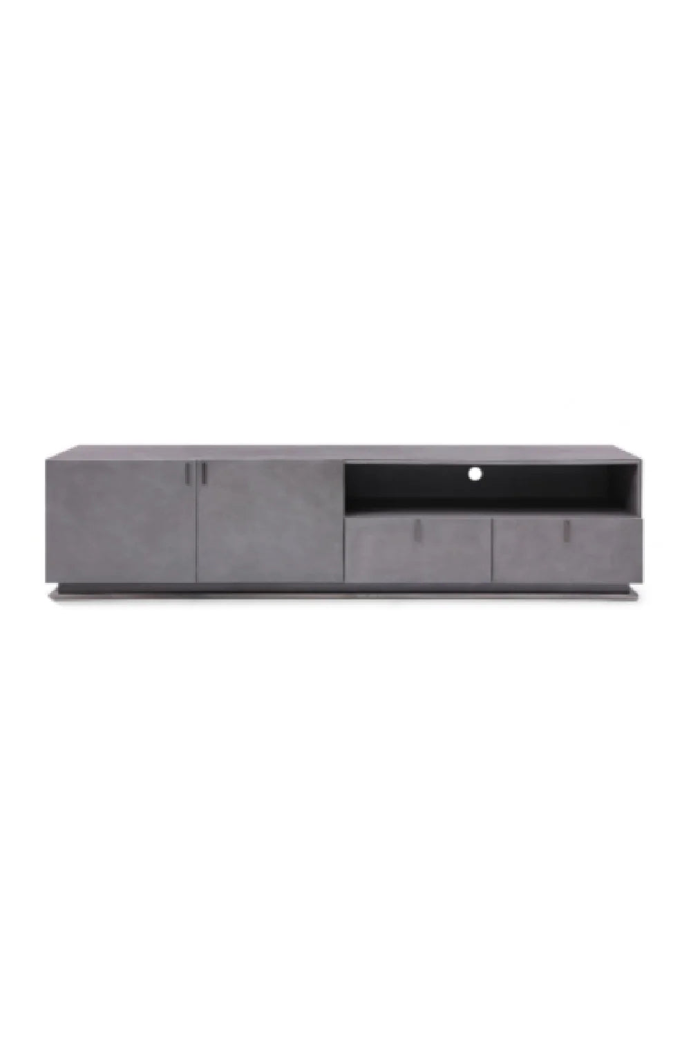 Luxury Grey Crackle TV Stand Modern Italian Style for Villa