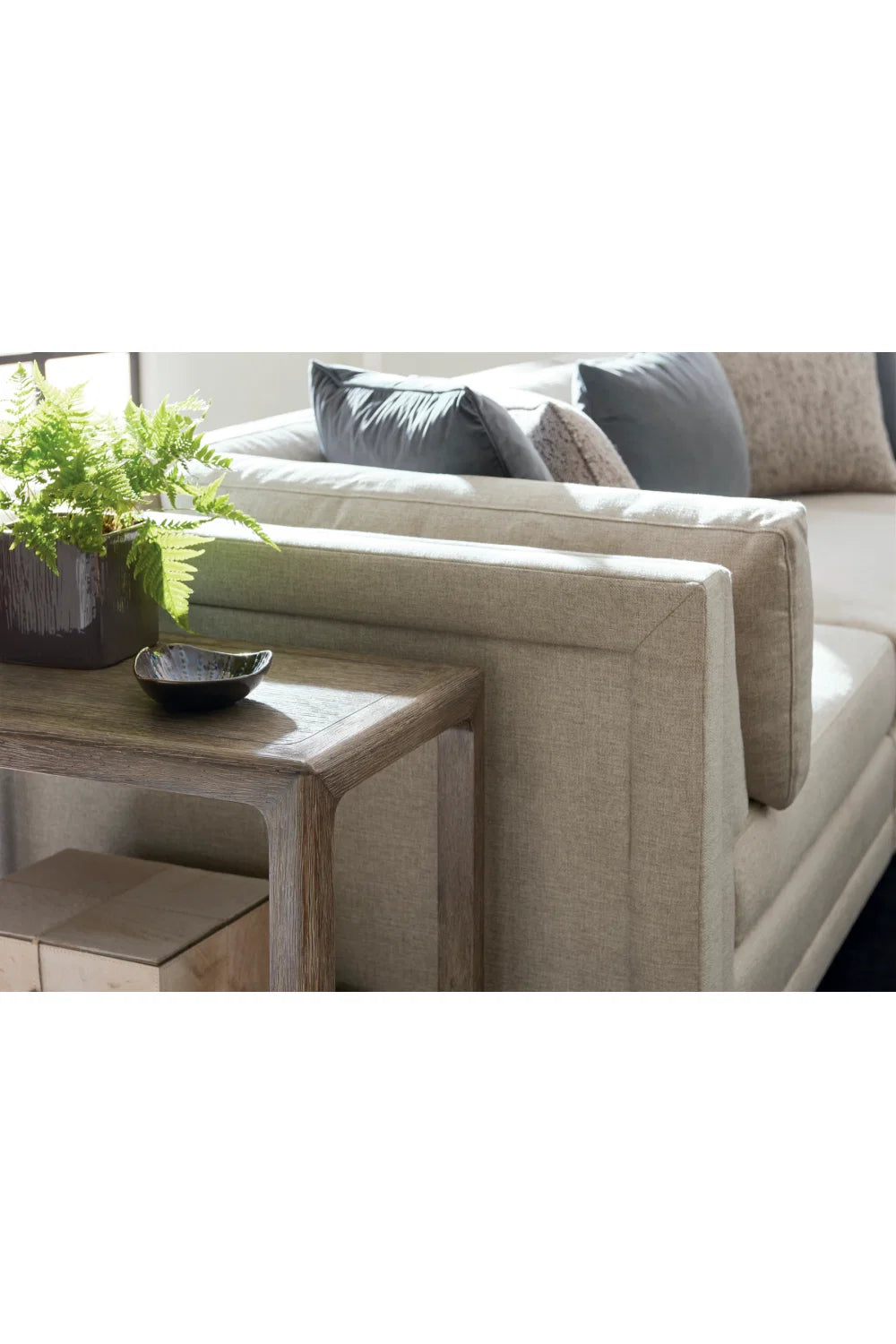 Luxury Grey Fabric Sectional Sofa Modern Italian Style for Villa