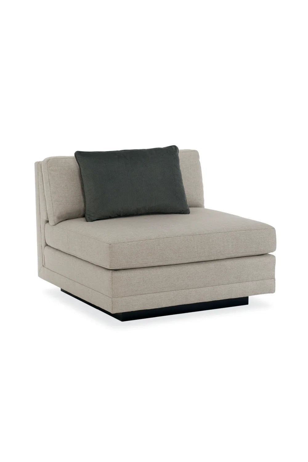 Luxury Grey Fabric Sectional Sofa Modern Italian Style for Villa
