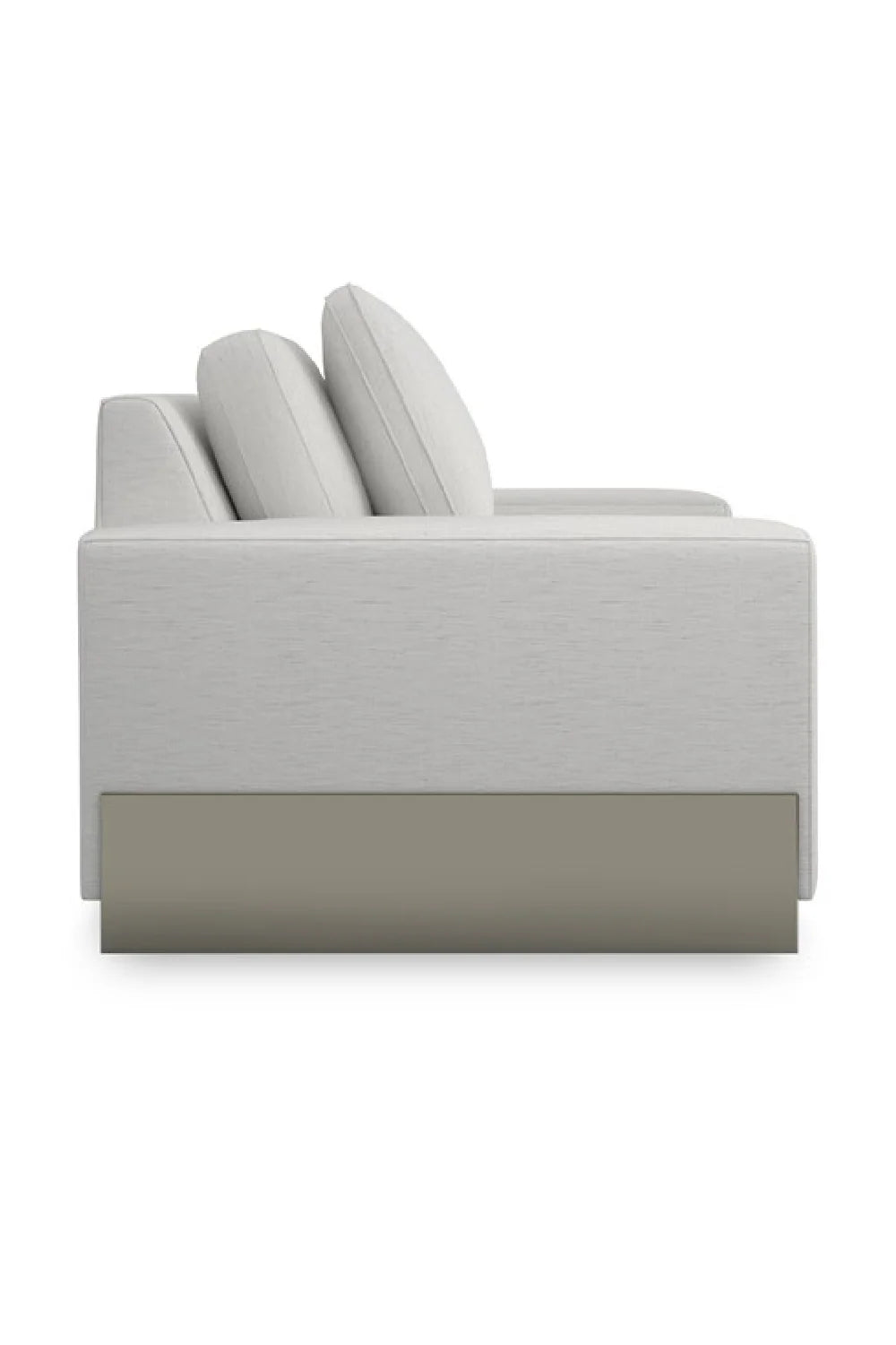 Luxury Grey Fabric Shelf Arm Lounge Chair Modern Italian Style for Villa