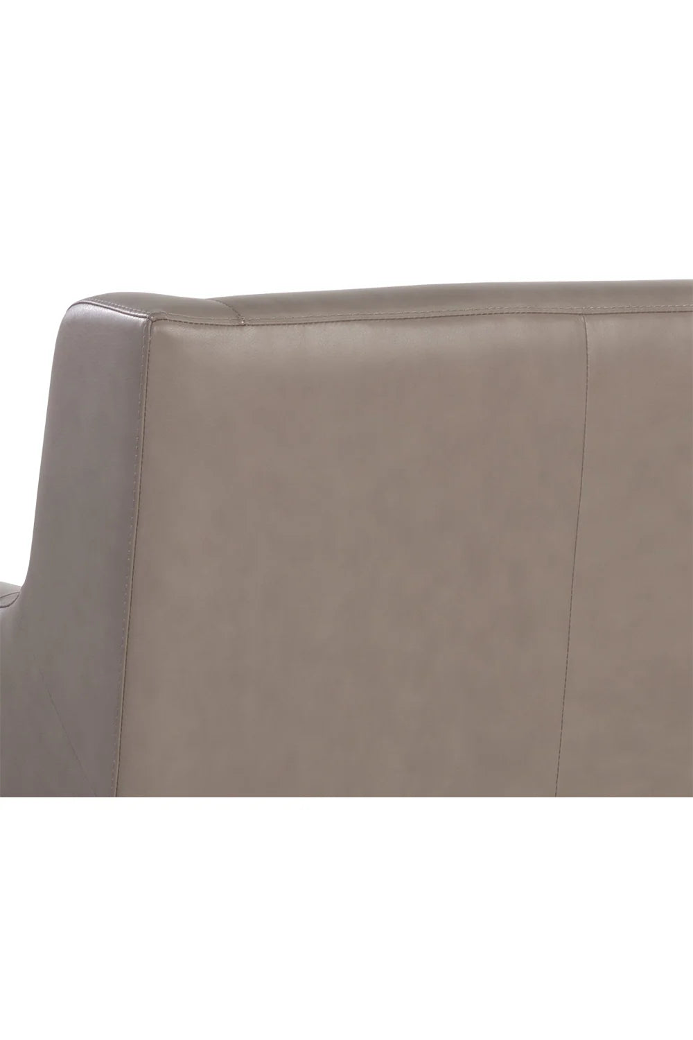 Luxury Grey Leather Lounge Chair Modern Italian Style for Villa