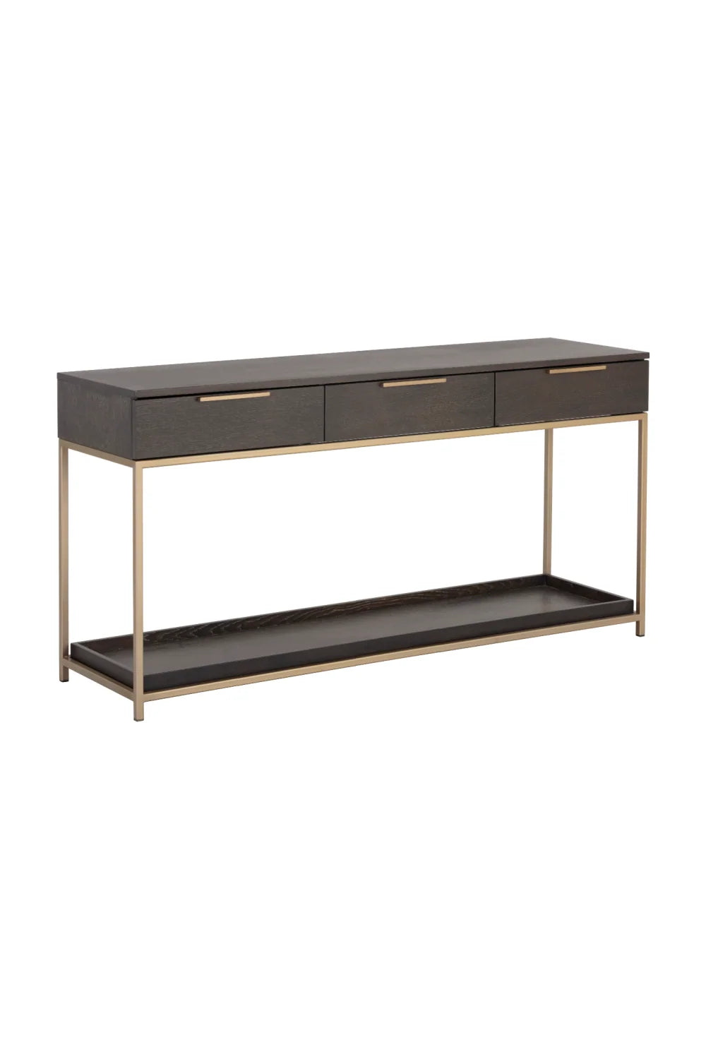 Luxury Grey Oak Console Table Modern Italian Style for Villa