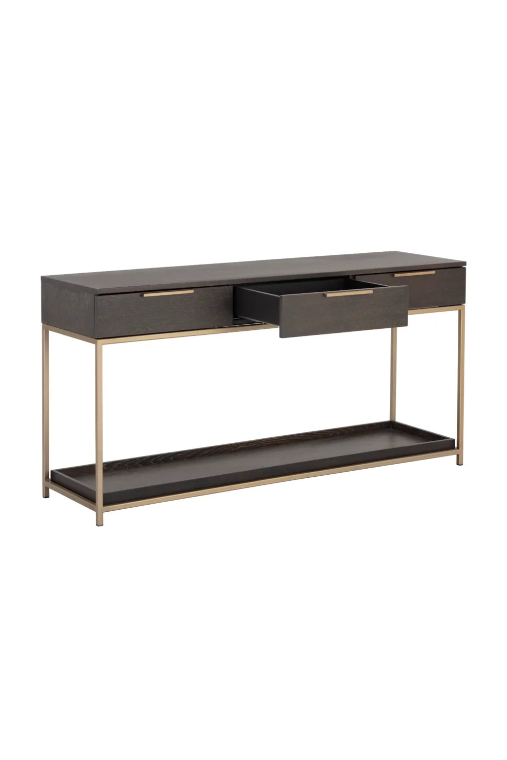 Luxury Grey Oak Console Table Modern Italian Style for Villa