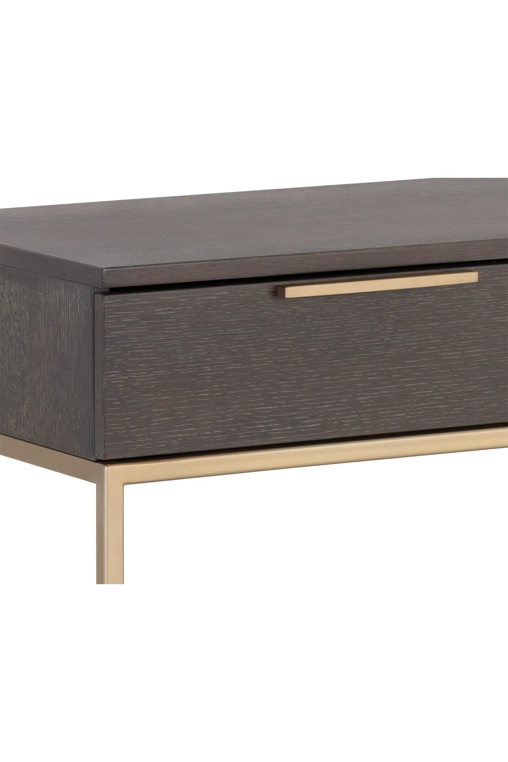 Luxury Grey Oak Console Table Modern Italian Style for Villa