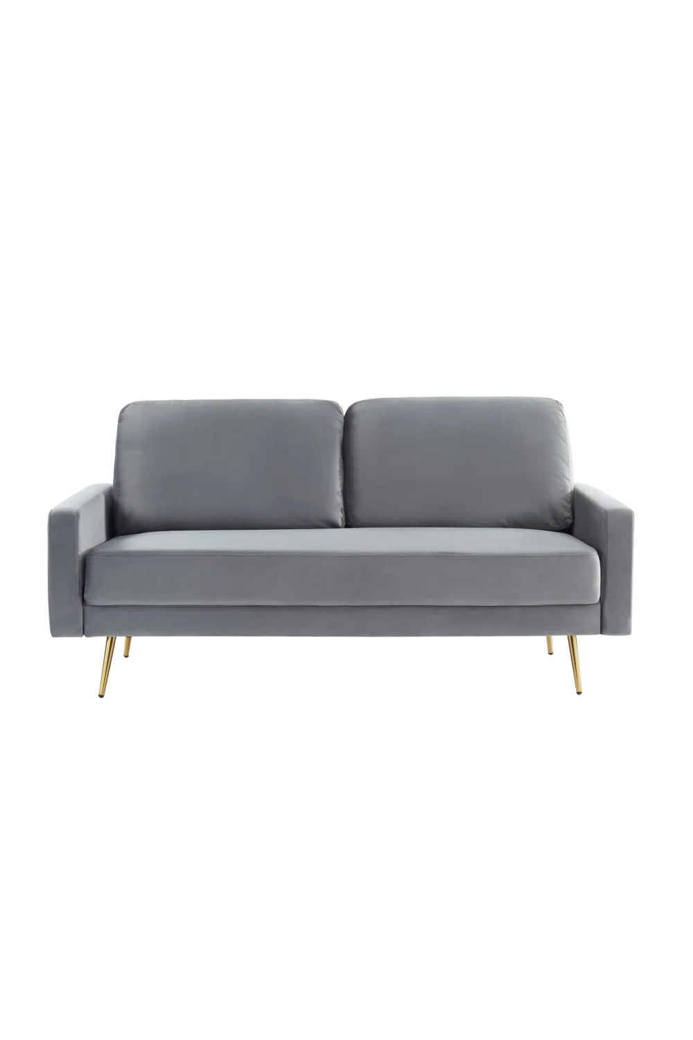 Luxury Grey Velvet Sofa Modern Italian Style for Villa