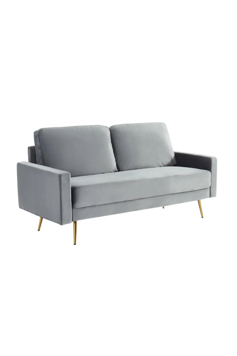 Luxury Grey Velvet Sofa Modern Italian Style for Villa