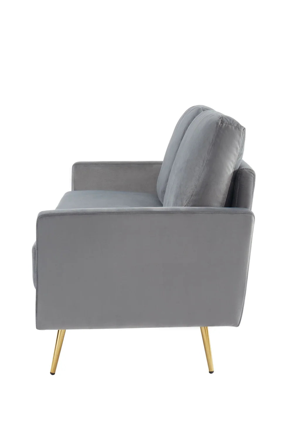 Luxury Grey Velvet Sofa Modern Italian Style for Villa