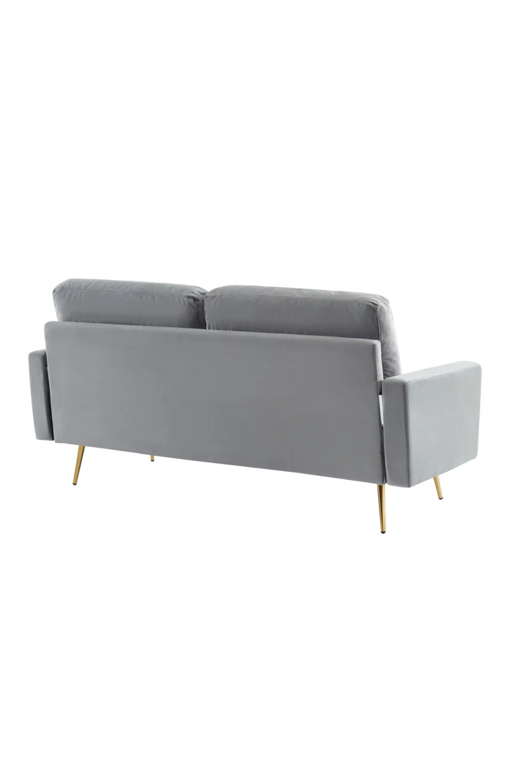 Luxury Grey Velvet Sofa Modern Italian Style for Villa