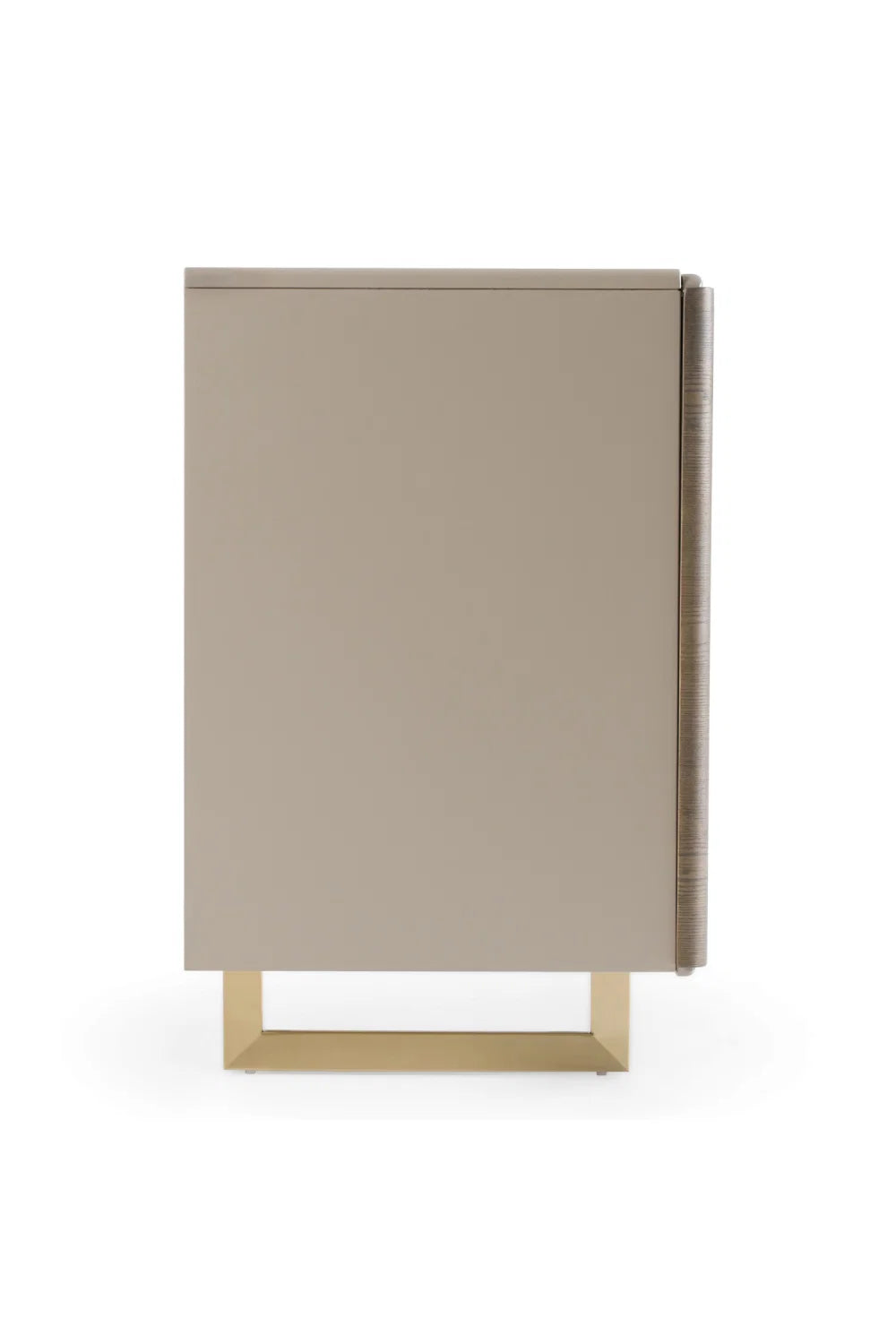 Luxury Grey Wooden 3-Door Sideboard European Style for Villa