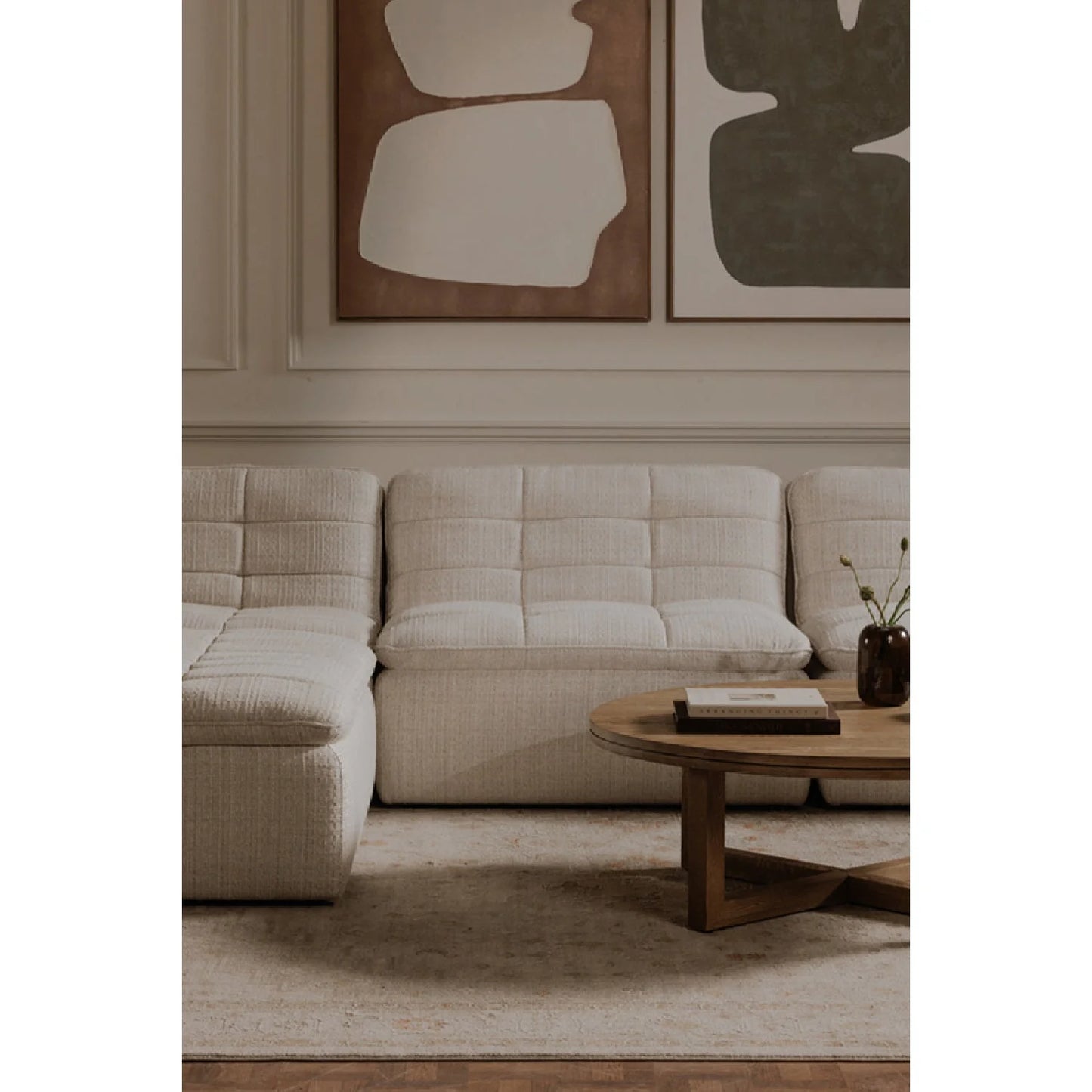 Luxury Grid Channeled Accent Chair European Style for Villa