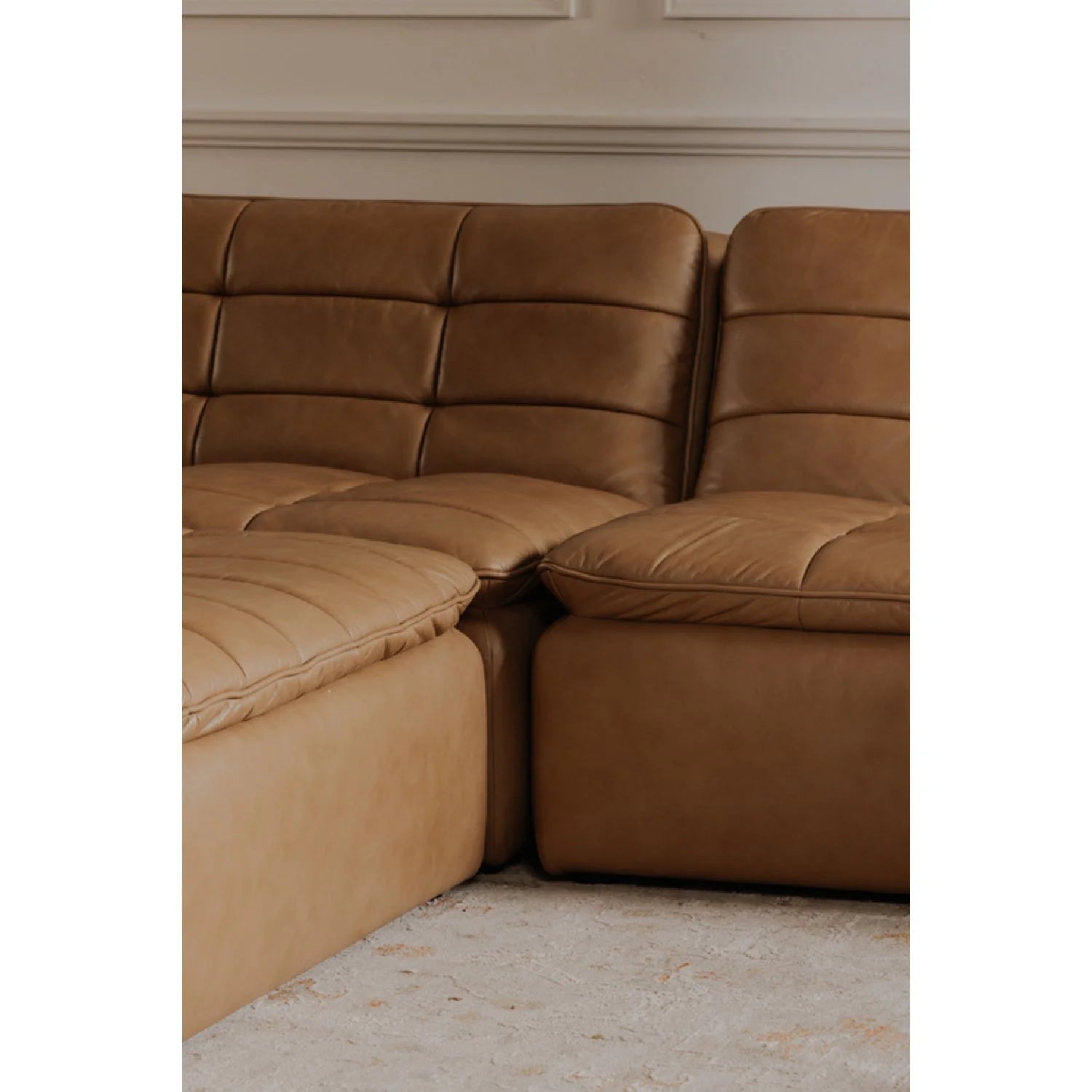 Luxury Grid Channeled Accent Chair European Style for Villa