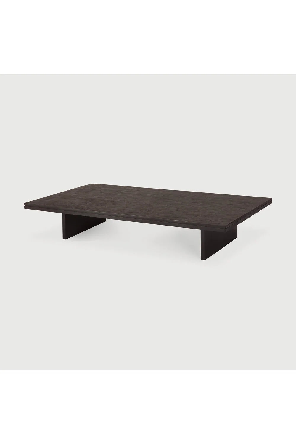 Luxury Grooves Wooden Coffee Table Modern Italian Style for Villa