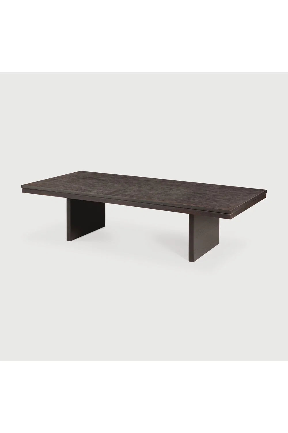 Luxury Grooves Wooden Coffee Table Modern Italian Style for Villa