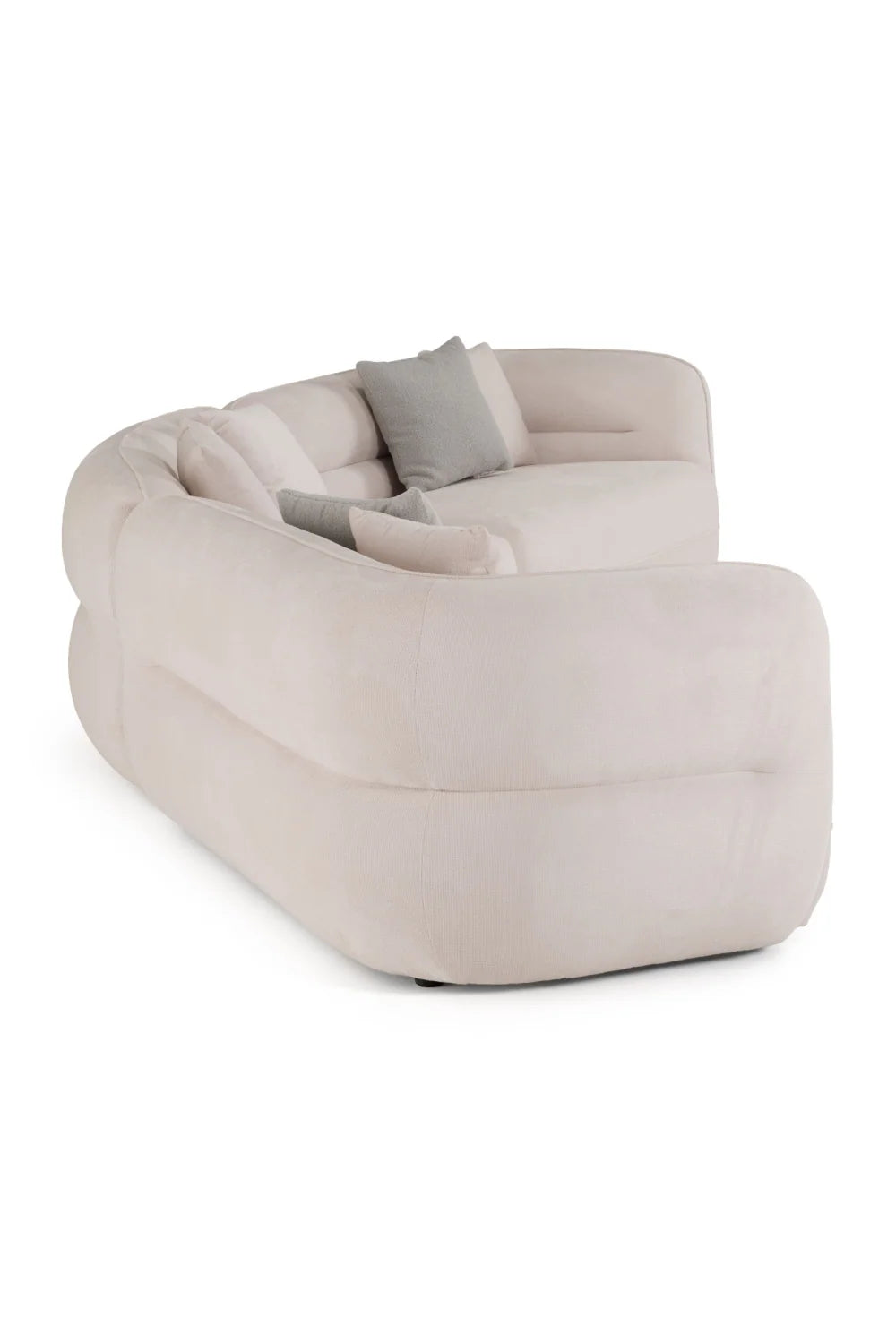 Luxury Gypsy Curved Fabric Sectional Sofa Modern Italian Style for Villa
