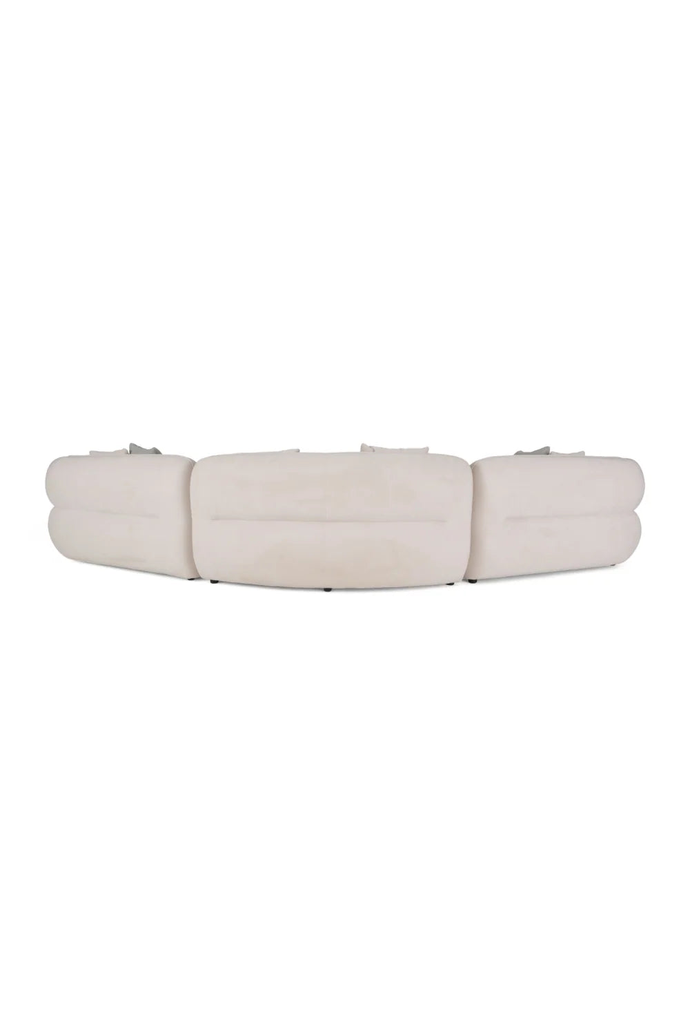 Luxury Gypsy Curved Fabric Sectional Sofa Modern Italian Style for Villa