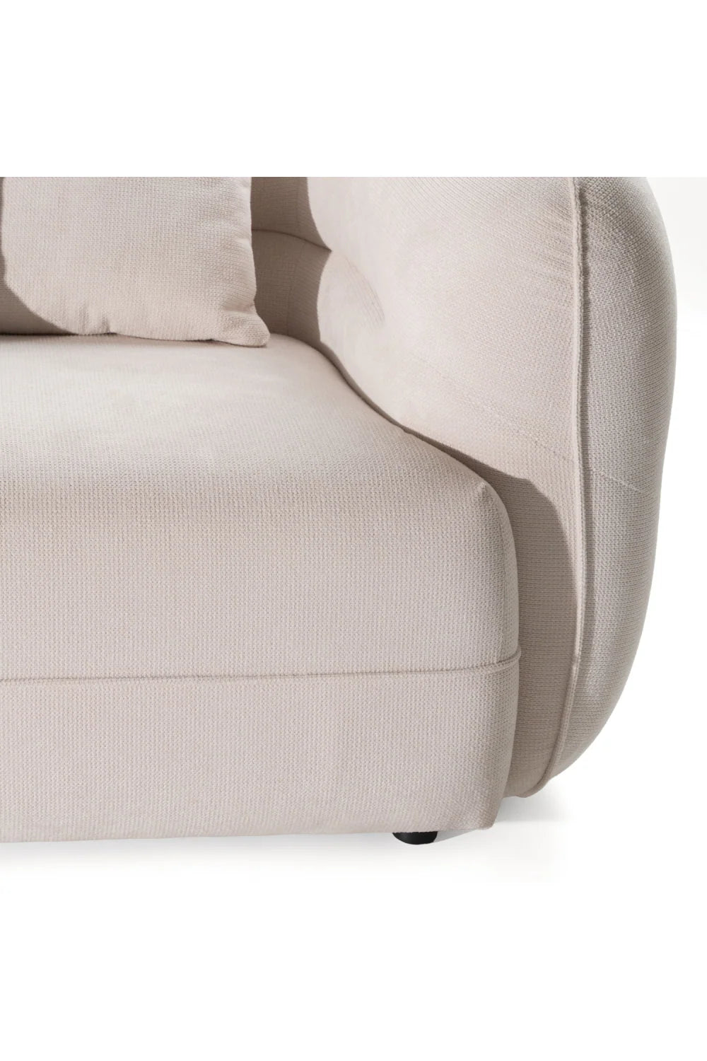 Luxury Gypsy Curved Fabric Sectional Sofa Modern Italian Style for Villa