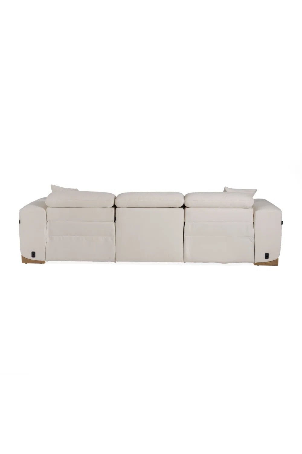 Luxury Hagerty White Fabric Recliner Sofa Modern Italian Style for Villa
