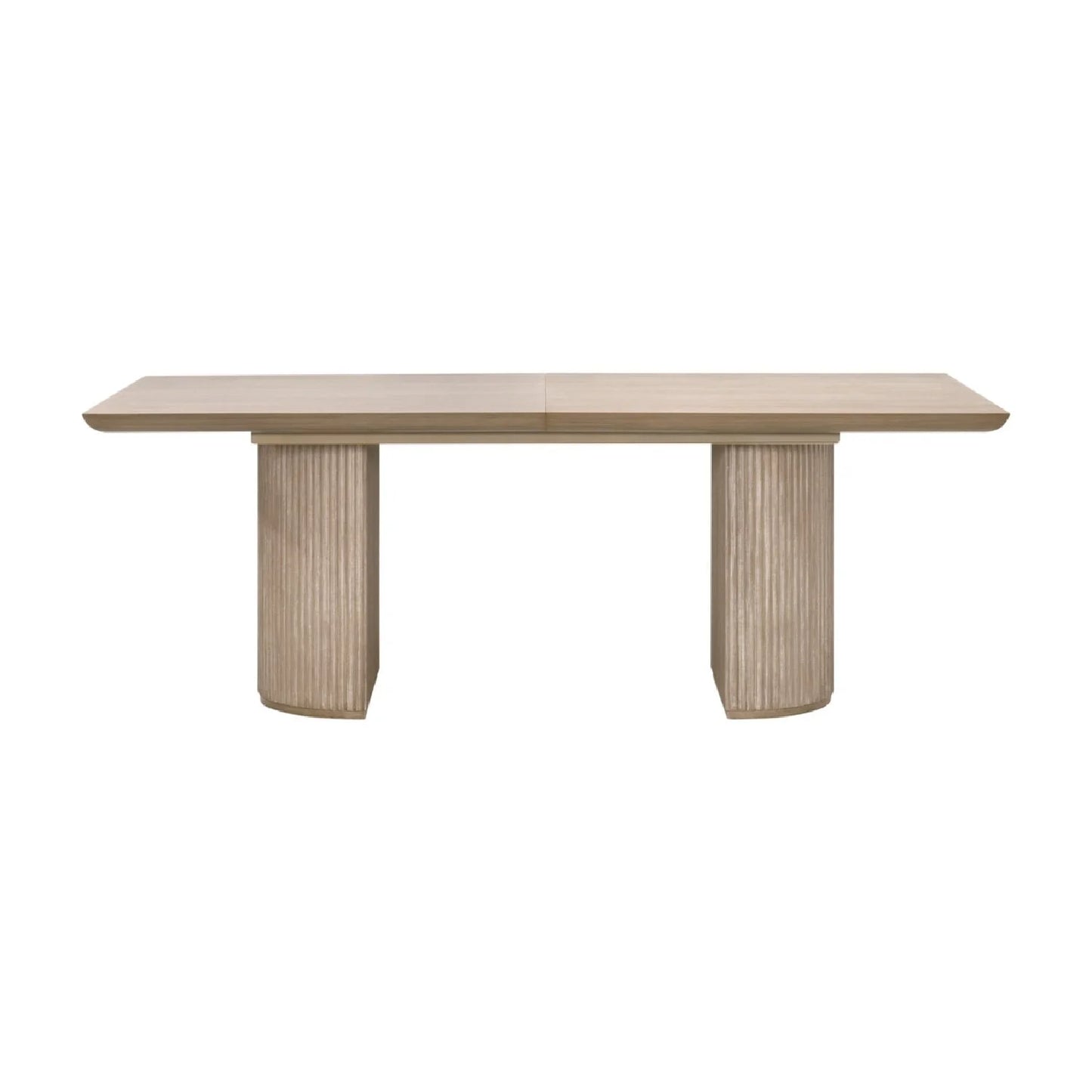 Luxury Halloway Gray Acacia Extendable Dining Table Modern Italian Style for Villa