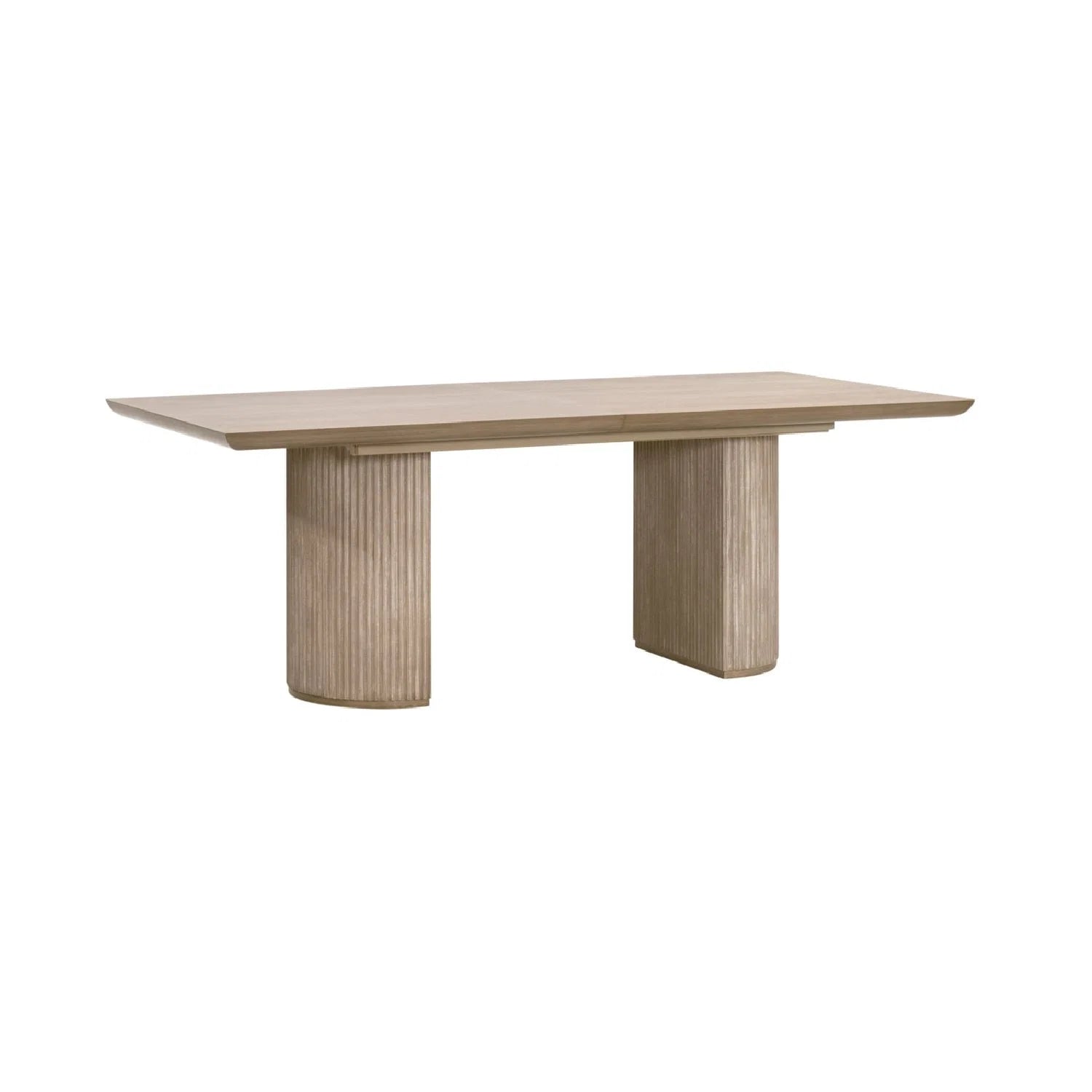 Luxury Halloway Gray Acacia Extendable Dining Table Modern Italian Style for Villa