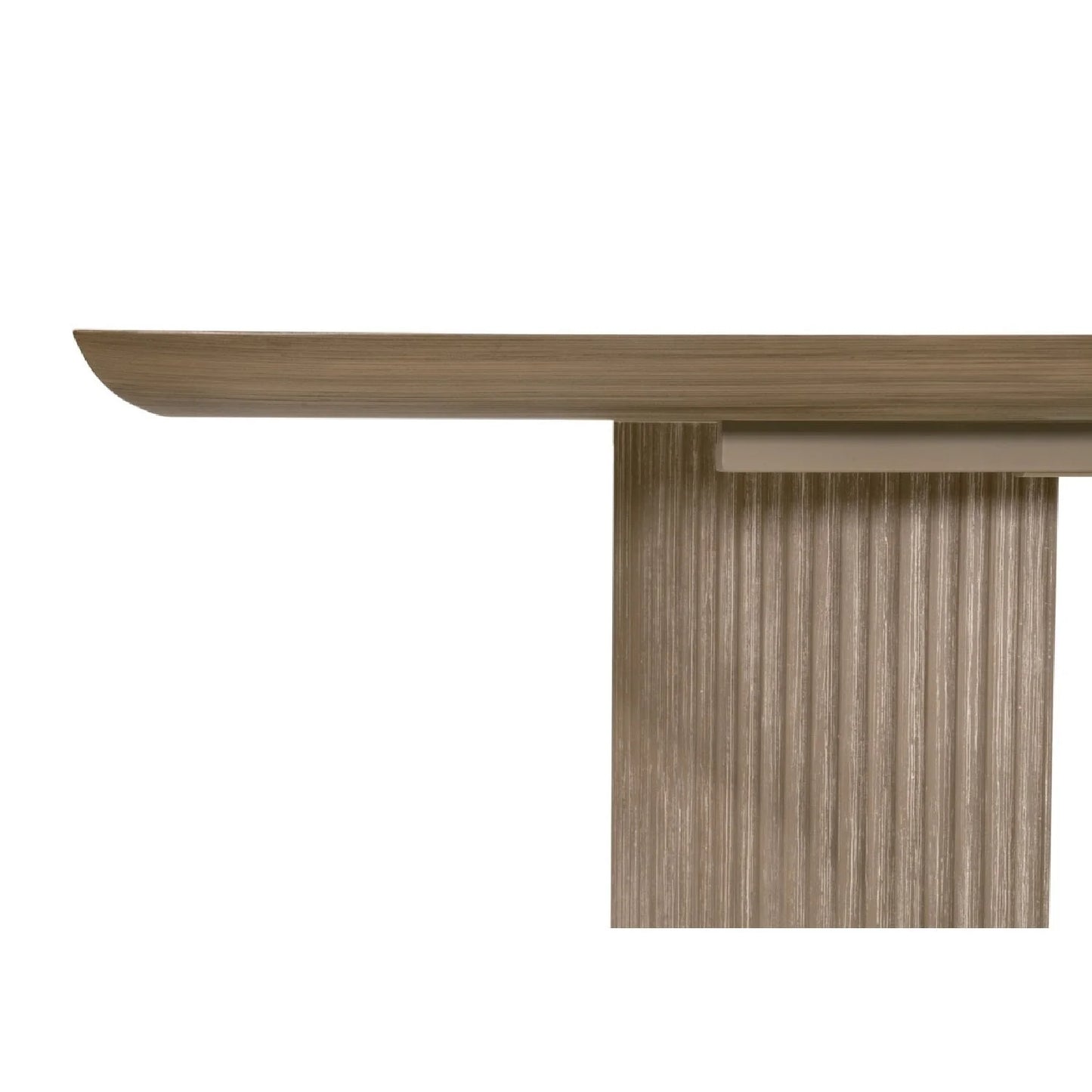 Luxury Halloway Gray Acacia Extendable Dining Table Modern Italian Style for Villa