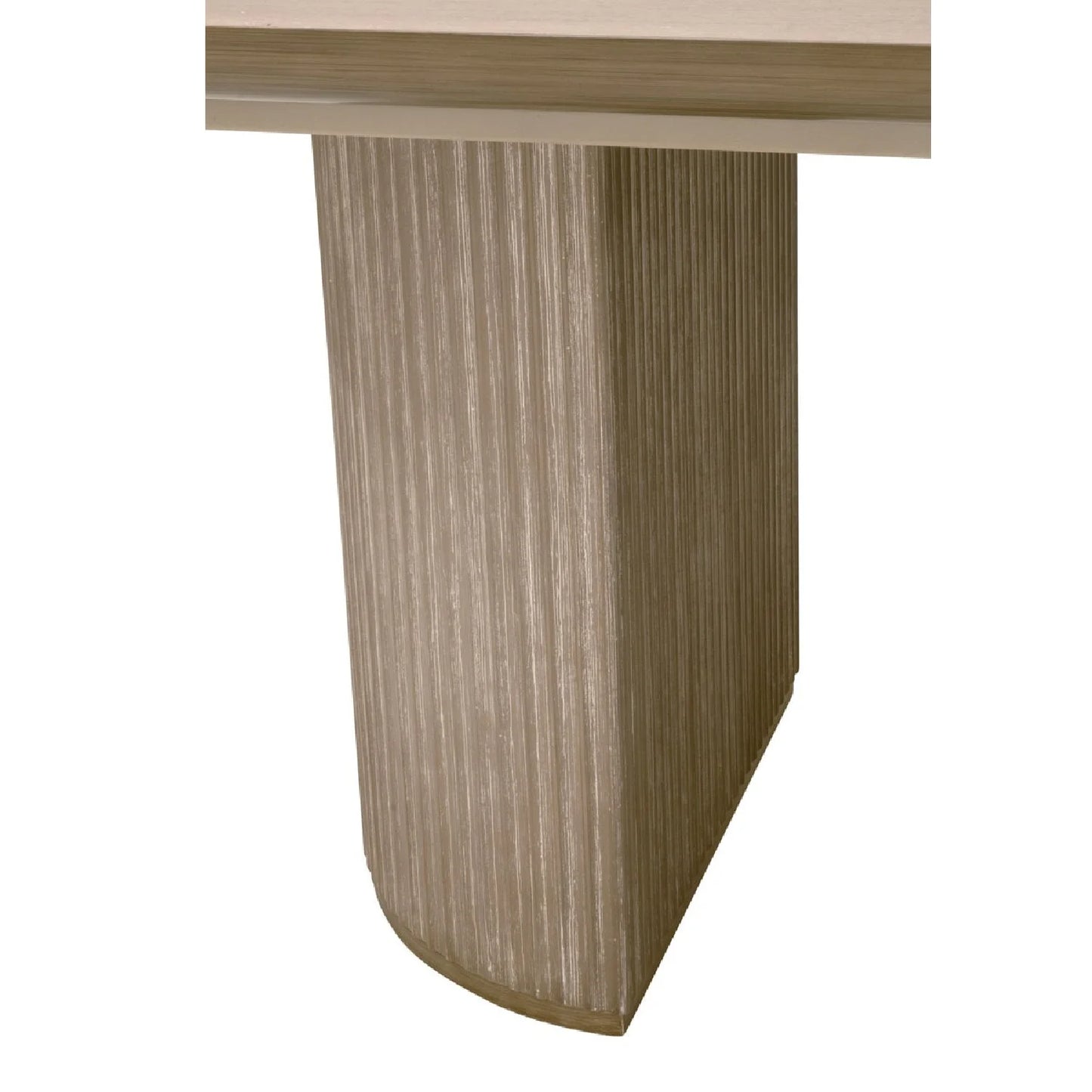 Luxury Halloway Gray Acacia Extendable Dining Table Modern Italian Style for Villa
