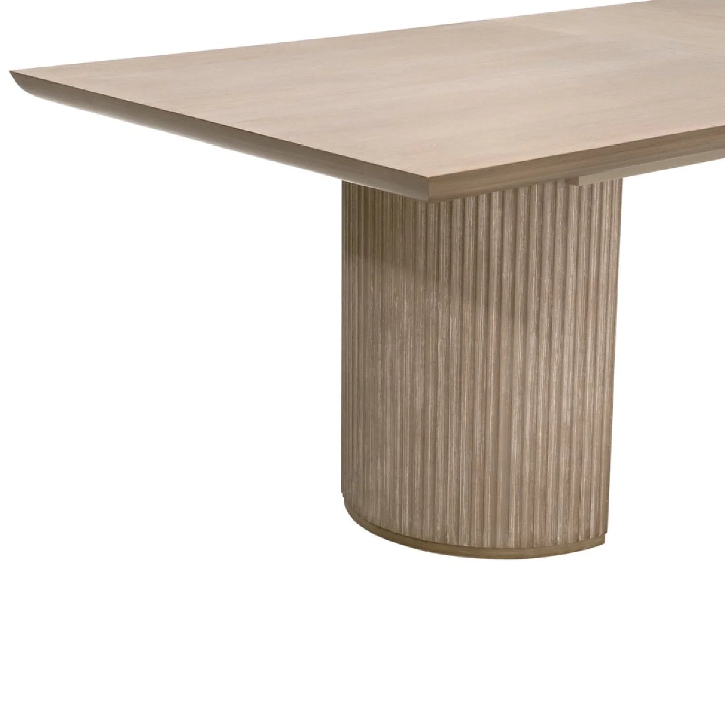 Luxury Halloway Gray Acacia Extendable Dining Table Modern Italian Style for Villa