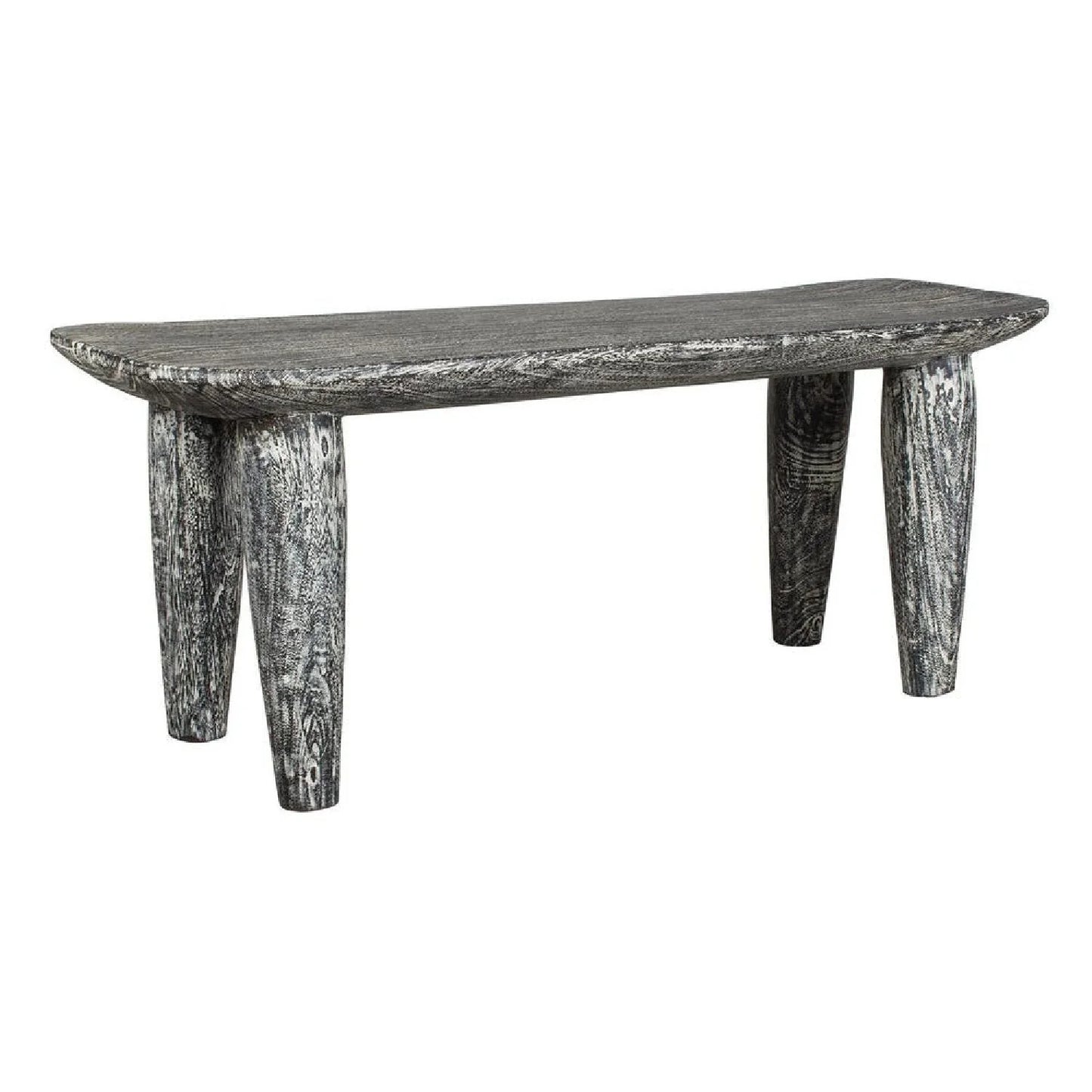 Luxury Hand-Carved Suar Wood Bench European Style for Villa