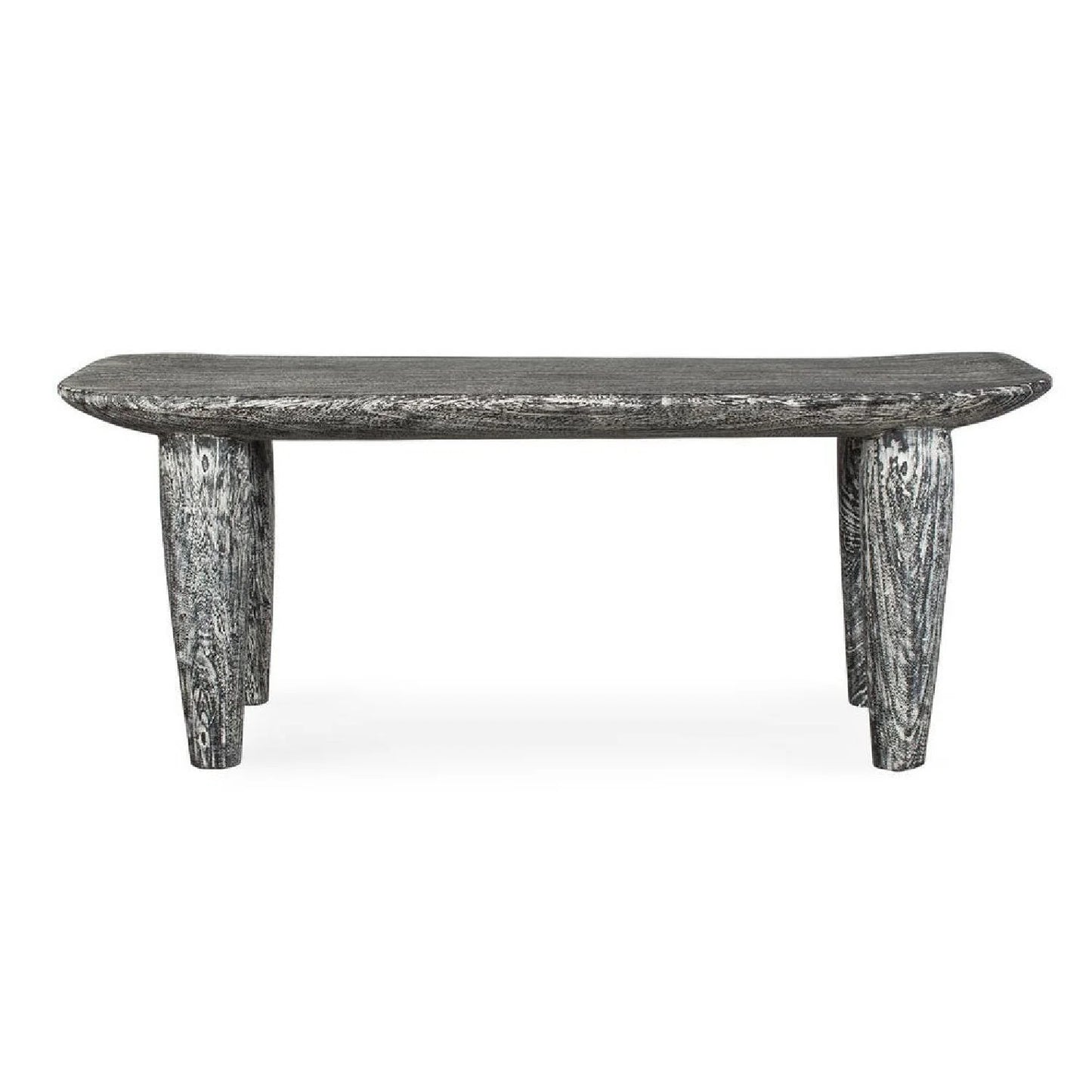 Luxury Hand-Carved Suar Wood Bench European Style for Villa