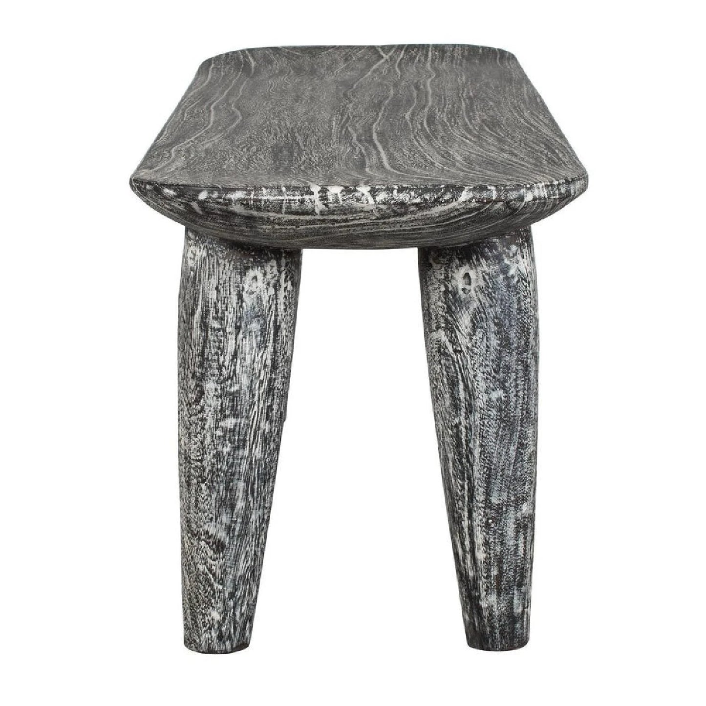 Luxury Hand-Carved Suar Wood Bench European Style for Villa