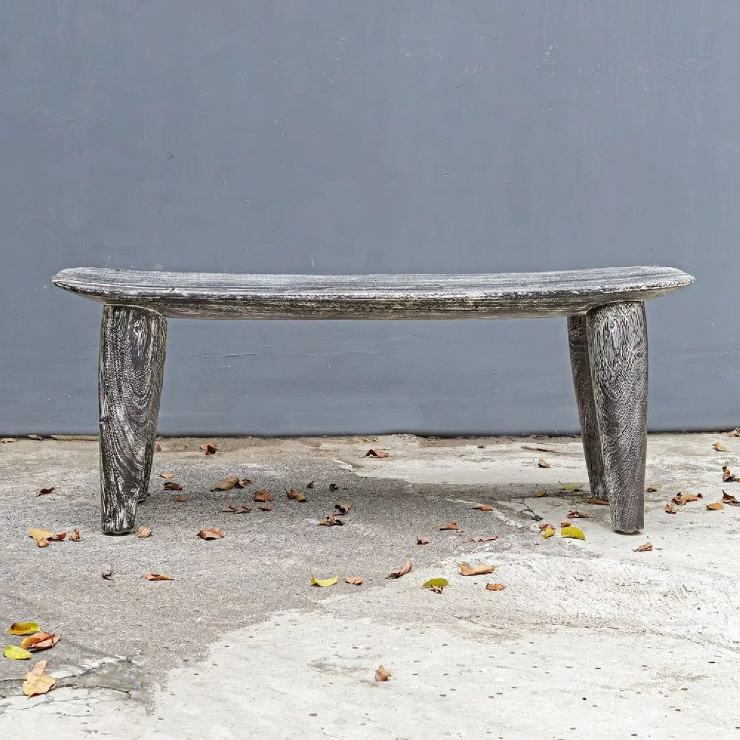 Luxury Hand-Carved Suar Wood Bench European Style for Villa