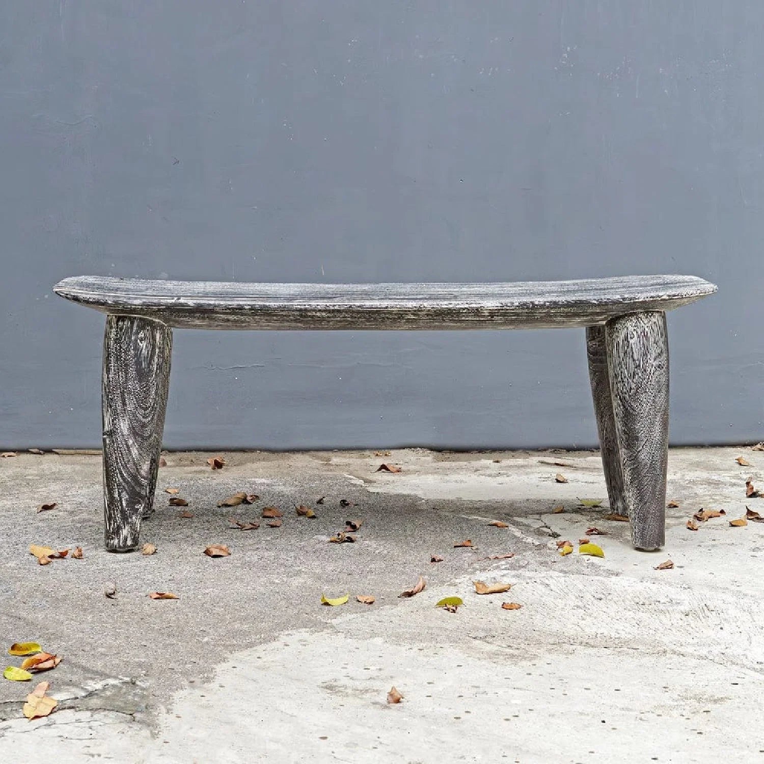 Luxury Hand-Carved Suar Wood Bench European Style for Villa