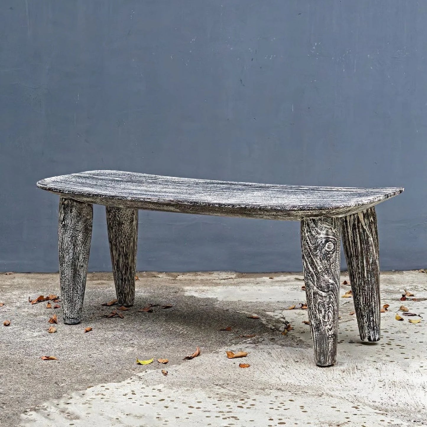 Luxury Hand-Carved Suar Wood Bench European Style for Villa