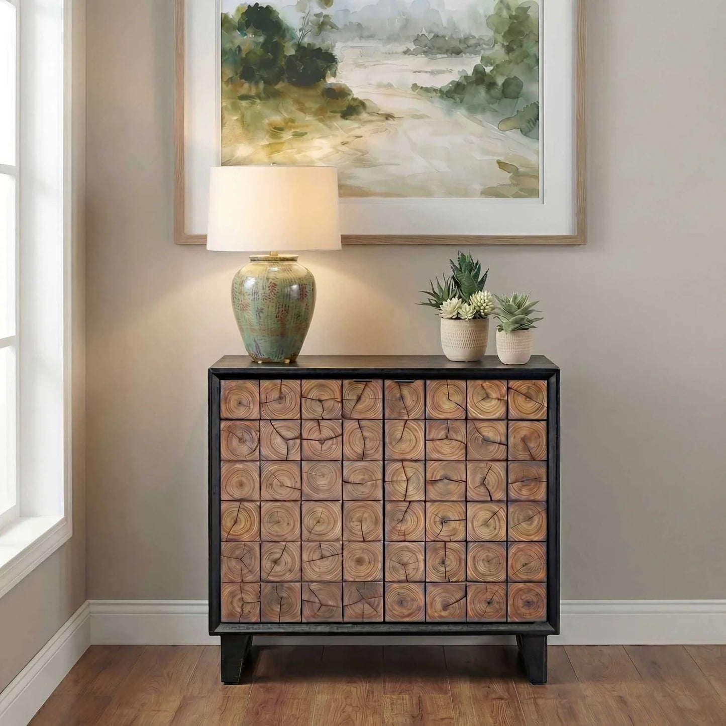 Luxury Handcrafted Modern Wood Cabinet European Style for Villa