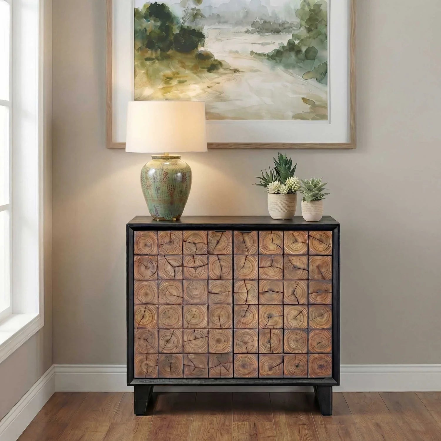 Luxury Handcrafted Modern Wood Cabinet European Style for Villa