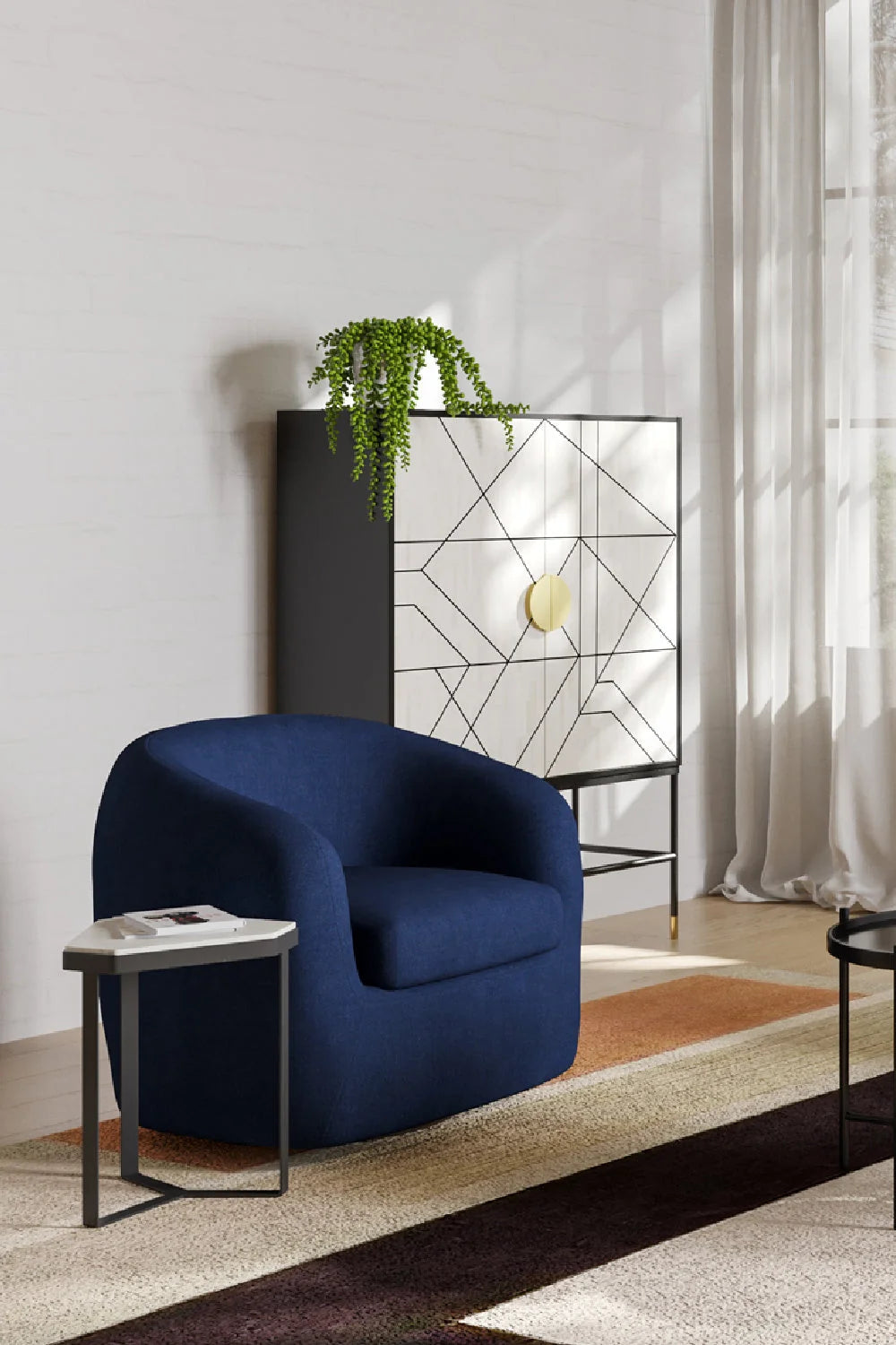 Luxury Handcrafted Modern Wood Cabinet European Style for Villa