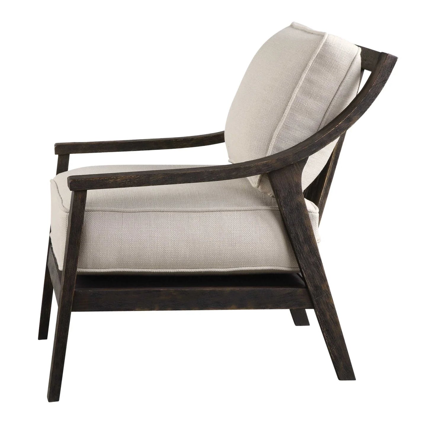 Luxury Hardwood Lounge Chair Modern Italian Style for Villa
