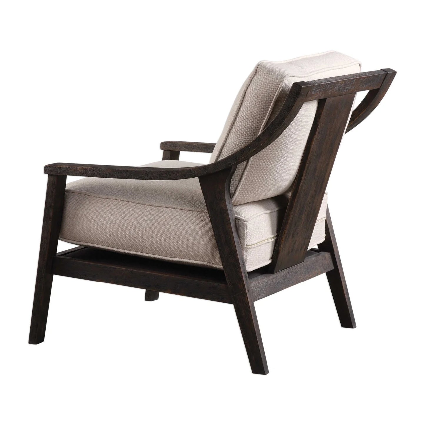 Luxury Hardwood Lounge Chair Modern Italian Style for Villa