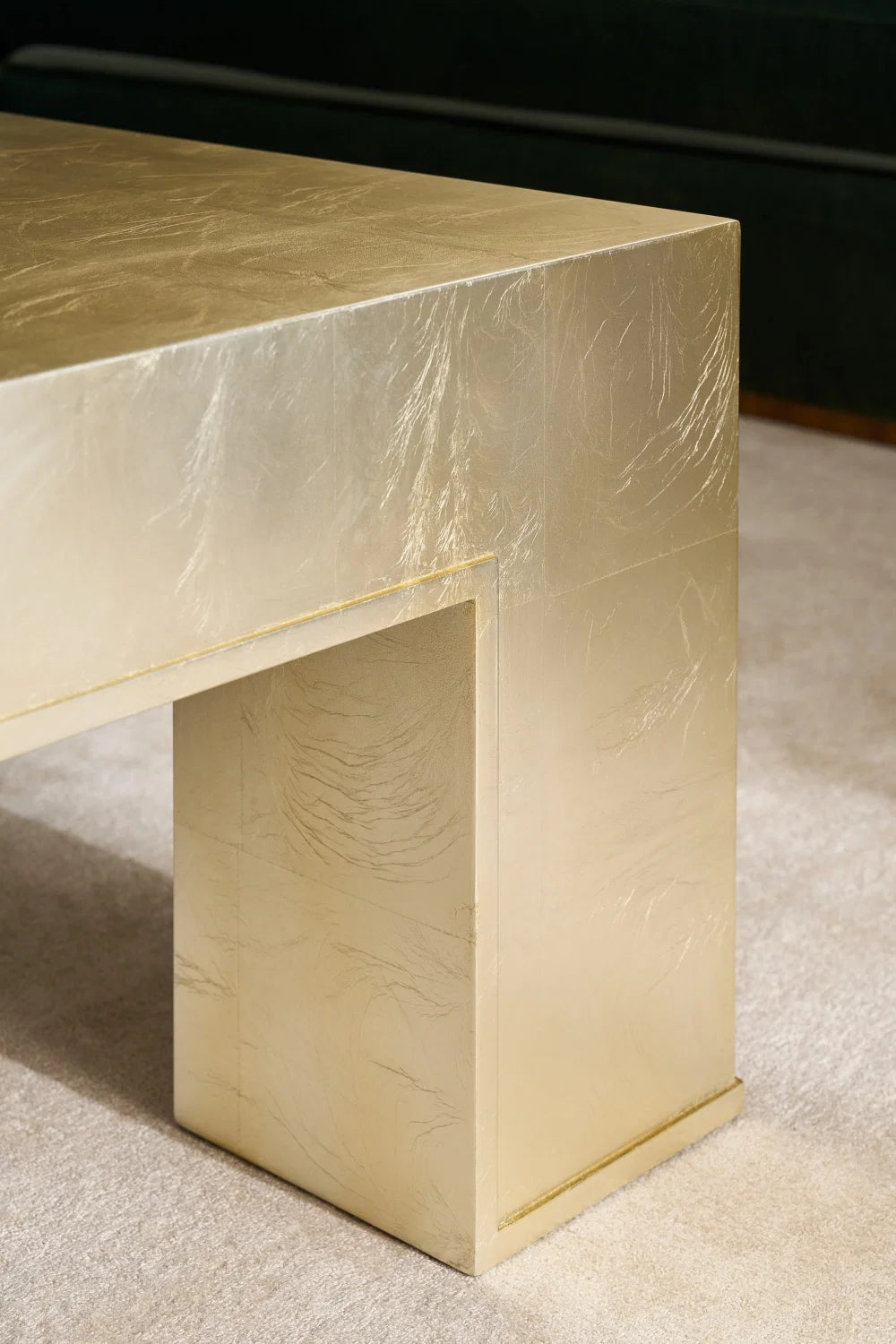 Luxury Hardwood Square Coffee Table Modern Italian Style for Villa