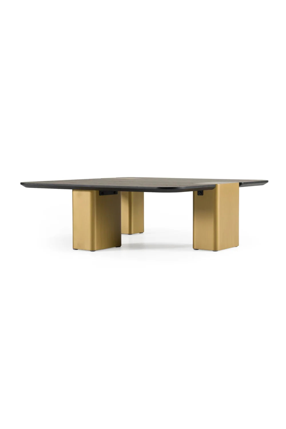 Luxury Harold Black Oak Square Coffee Table Modern Italian Style for Villa
