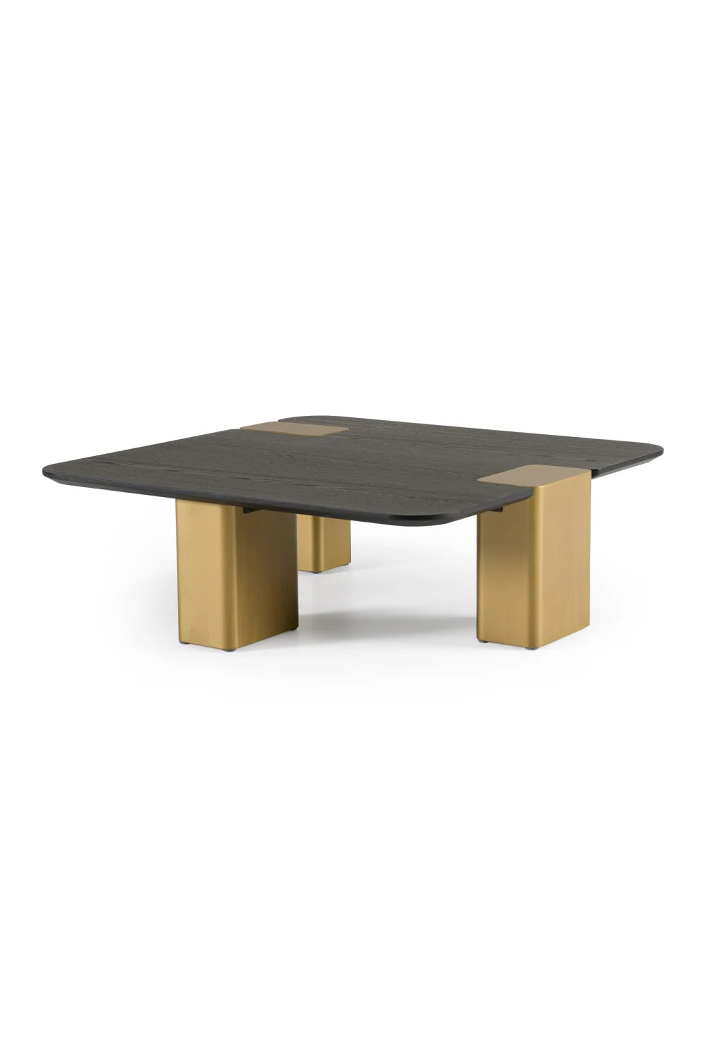 Luxury Harold Black Oak Square Coffee Table Modern Italian Style for Villa