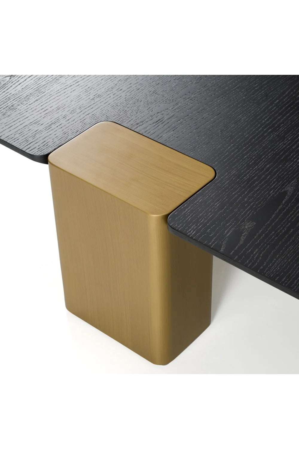 Luxury Harold Black Oak Square Coffee Table Modern Italian Style for Villa