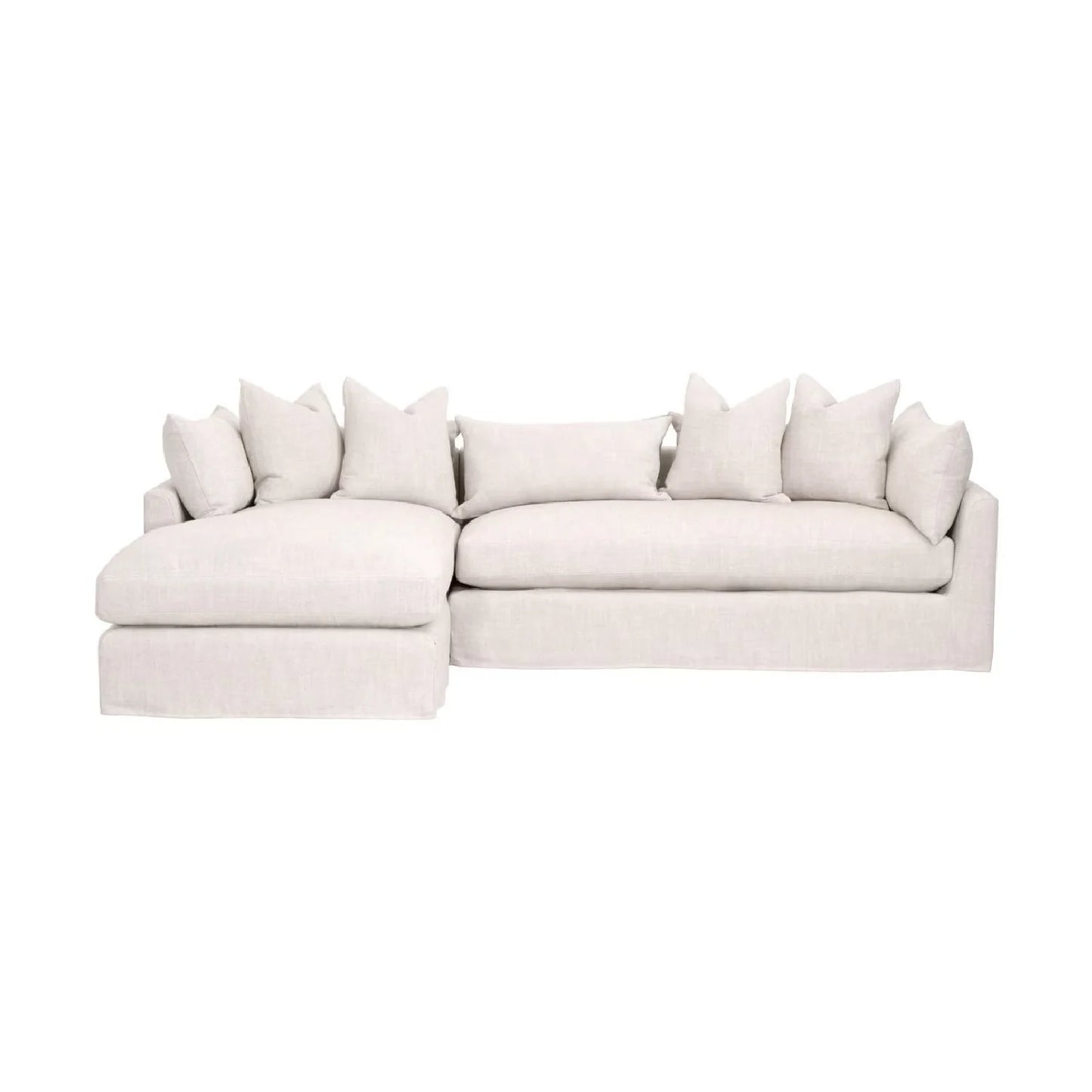 Luxury Haven Fabric Sectional Sofa Modern Italian Style for Villa