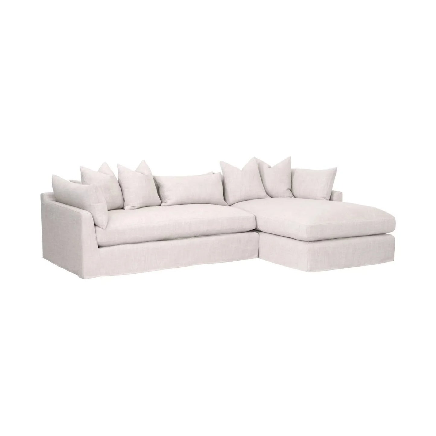 Luxury Haven Fabric Sectional Sofa Modern Italian Style for Villa