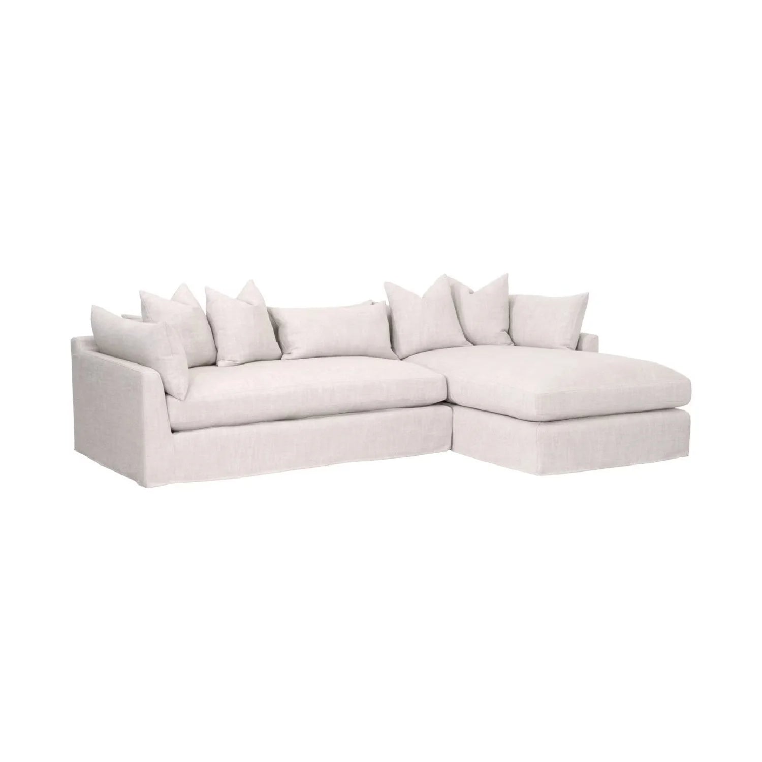Luxury Haven Fabric Sectional Sofa Modern Italian Style for Villa