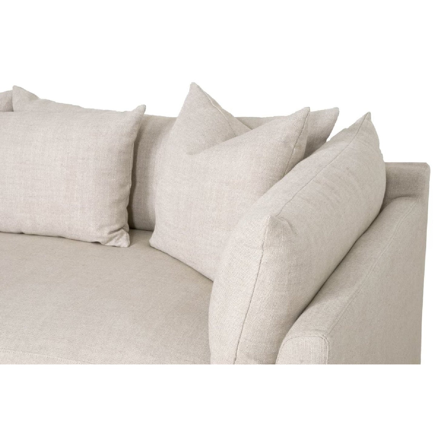 Luxury Haven Fabric Sectional Sofa Modern Italian Style for Villa