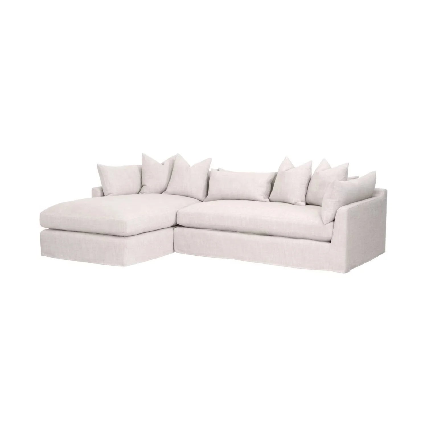 Luxury Haven Fabric Sectional Sofa Modern Italian Style for Villa