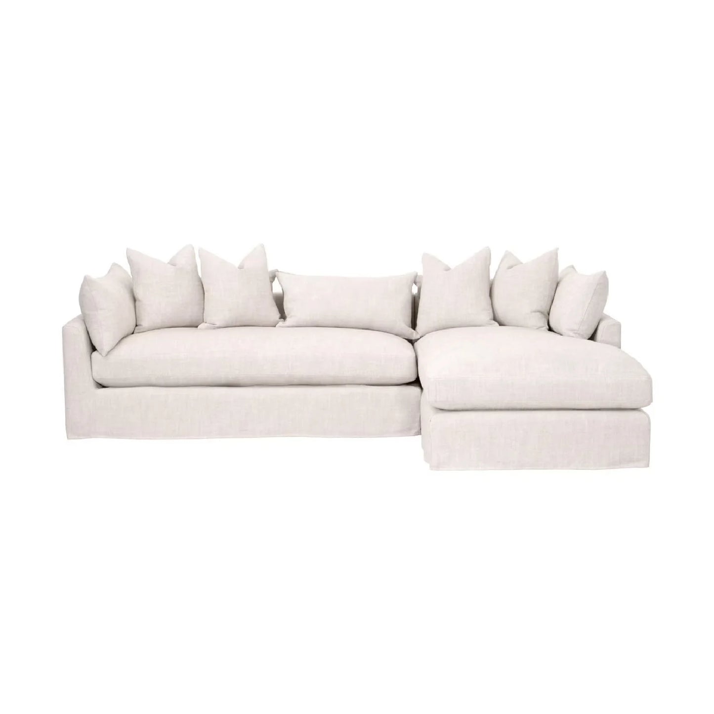 Luxury Haven Fabric Sectional Sofa Modern Italian Style for Villa
