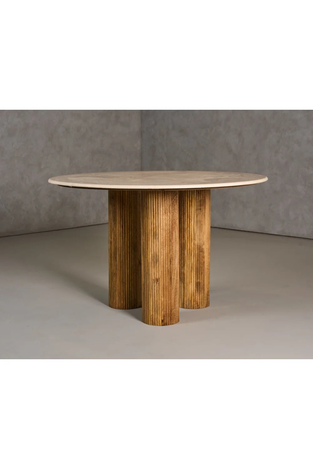 Luxury Hayden Marble Round Dining Table Modern Italian Style for Villa