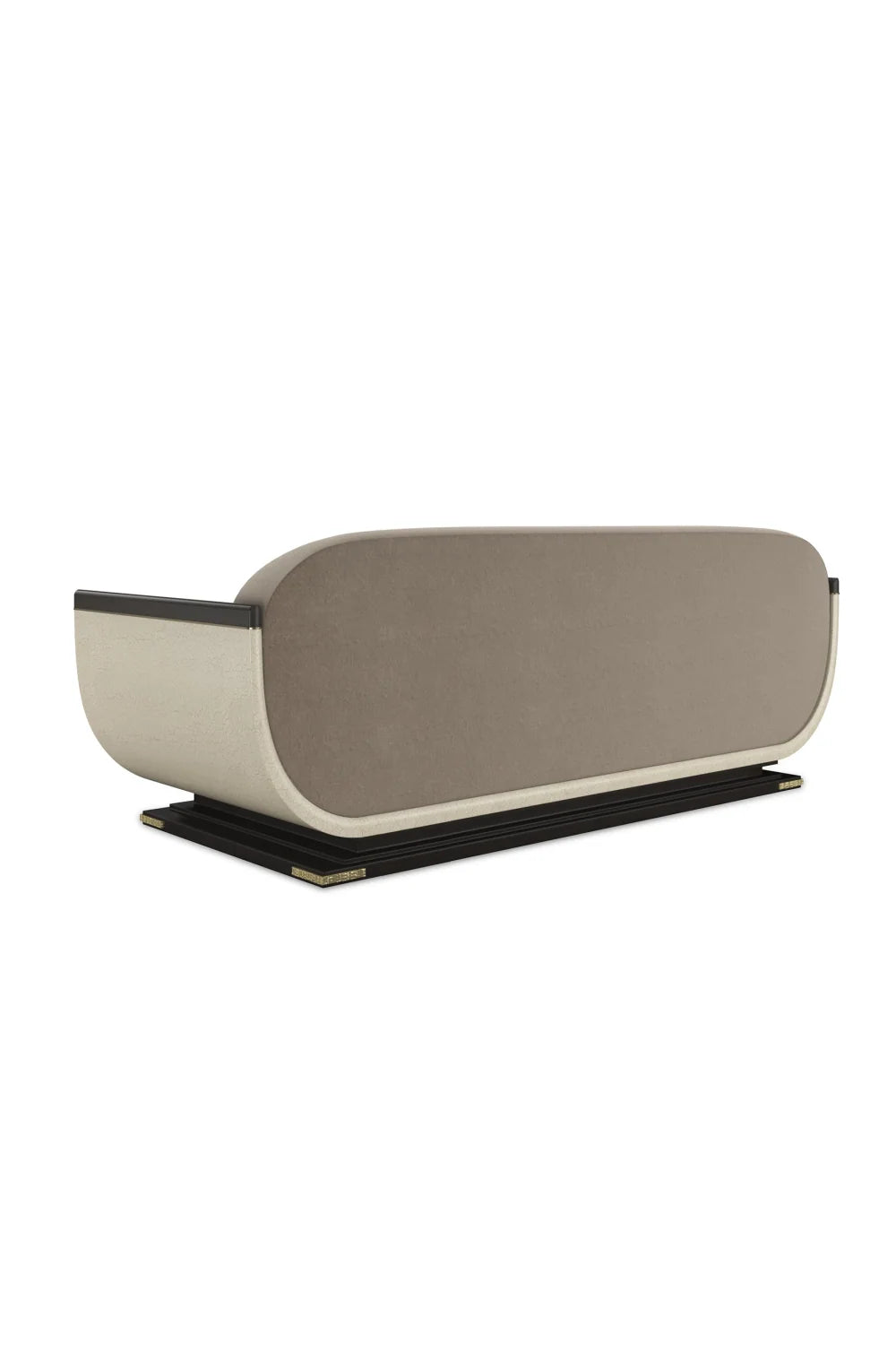 Luxury Helena Fabric Scooped Frame Sofa Modern Italian Style for Villa
