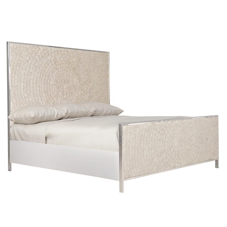 Luxury Helios Capiz Shell Panel Bed Modern Italian Style for Villa